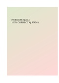 NURS5366 Quiz 3&period; 100&percnt; CORRECT Q AND A&period;