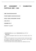 BPT1501 ASSIGNMENT 7/ PORTFOLIO 2022