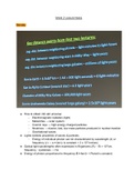 Highlights of Astronomy Week 2 Lecture Notes