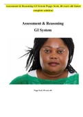 Assessment & Reasoning GI System Peggy Scott, 48 years old (latest  complete solution)