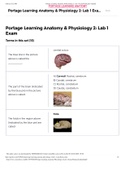 Exam (elaborations) Nursing BS 231-Portage Learning Anatomy & Physiology 2_ Lab 1 Exam Flashcard Nursing BS 231-Portage Learning Anatomy & Physiology 2_ Lab 1 Exam Flashcard