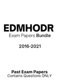 EDMHODR - Exam Questions PACK (2016-2021) 