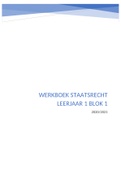 Werkboek Staatsrecht blok 1 Inholland