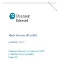 Pearson Edexcel Mark Scheme (Results) January 2022 Pearson Edexcel International GCSE In Mathematics B (4MB1) Paper 02