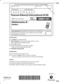 Pearson Edexcel Question paper + Mark Scheme (Results) [merged] January 2022 Pearson Edexcel International GCSE In Mathematics B (4MB1) Paper 01