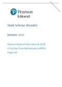 Pearson Edexcel Mark Scheme (Results) January 2022 Pearson Edexcel International GCSE In Further Pure Mathematics (4PM1) Paper 2R