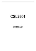 CSL2601 EXAM PACK 2022