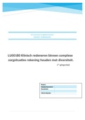 Essay Klinisch Redeneren Binnen Complexe Zorgsituaties R.h.m. Diversiteit 