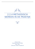 2.2.4 Methodisch werken in de praktijk verslag