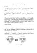 Summary  Psychological Perspective of the Self