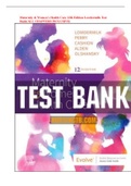 Maternity & Women&rsquo;s Health Care 12th Edition Lowdermilk Test Bank&lpar;ALL CHAPTERS INCLUSIVE&rpar;