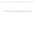 ATI PHARMACOLOGY ATI 20
