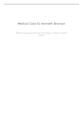 NURS 1301 Fundamentals of Nursing Medical Case 1 Kenneth Bronson reflection&lpar;WELL ELABORATED AND ON POINT&rpar;