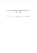 Exam 2 QUESTIONS AND ANSWERS Nrs 120&lpar;ALL QUESTIONS ARE CORRECT GET YOURSELF A CLEAN A&excl;&excl;&excl;&rpar;