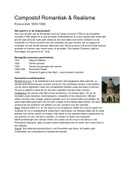 VWO 5 & 6 Samenvatting kunstgeschiedenis cultuur van het Moderne (  invalshoeken), Romantiek & Realisme ( invalshoeken),  Hofcultuur;  Renaissance & Barok