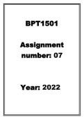 BPT1501 PORTIFOLIO SOLUTIONS  2022