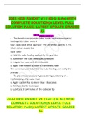 2022 HESI RN EXIT V1 &lpar;160 Q & As&rpar; WITH COMPLETE SOLUTION&lpar;A LEVEL FULL SOLUTION PACK&rpar; LATEST UPDATE GRADED A&plus;