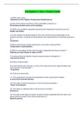 Firefighter 1 Test 1 Study Guide Questions Answers 2022&lpar; With Complete best Solution Rated A&rpar;