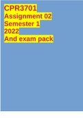 CPR3701 Assignment 02 Semester 1 2022 And exam pack