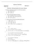 Practice Problems for All of the Topics of Engineering Mathematics