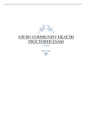 ATI RN COMMUNITY HEALTH PROCTORED EXAM VERIFIED