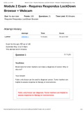 Module 2 Exam - Requires Respondus LockDown Browser &plus; Webcam