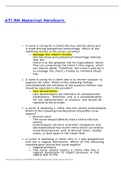 Exam &lpar;elaborations&rpar; ATI RN Maternal Newborn -with ans 2022  