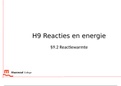 Powerpoint 9.2 Reactiewarmte 5 HAVO scheikunde chemie overal