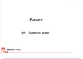 Powerpoint 8.1 Basen in water 5 HAVO scheikunde chemie overal