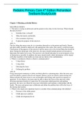 Pediatric Primary Care 4th Edition Richardson Testbank/StudyGuide
