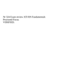 Nr 324 Exam review ATI RN Fundamentals Proctored Focus. VERIFIED.