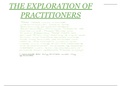 The exploration of practitioners 