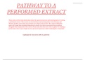 Pathway to a performed extract