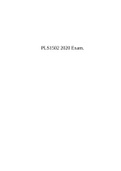 PLS1502 2020 Exam.