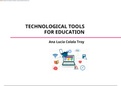 TECHNOLOGICAL TOOLS FOR EDUCATION