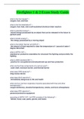 Firefighter 1 & 2 Exam Study Guide Questions And Answers&lpar; Complete top Solution Rated A&rpar;