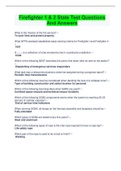 Firefighter 1 & 2 State Test Questions And Answers&lpar; Complete top Solution Rated A&rpar;
