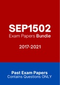 SEP1502 - Exam Questions PACK &lpar;2017-2021&rpar;