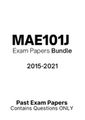 MAE101J  - Exam Questions PACK (2015-2021)