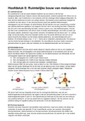 Samenvatting Hoofdstuk 8 Ruimtelijke bouw van moleculen - Nova Scheikunde 5 VWO