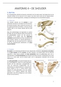 Volledig Nederlandse samenvatting anatomie 4 met extra foto's ter verduidelijking
