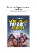 Samenvatting Geïntegreerd pedagogisch handelen, ISBN: 9789046906422  Pedagogisch Handelen