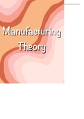 Manufacturing theory Gr 11 IEB & DBE notes 