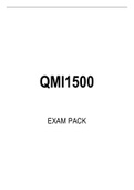QMI1500 EXAM PACK 2023