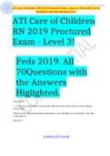  peds actual exams LATEST UPDATES 2023