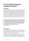 The TV Studio Production Handbook Chapter 2: The Big Idea