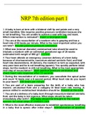 NRP 7th edition part 1 Questions and Answers Latest 2022 Update