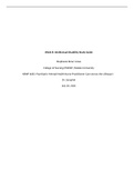 NRNP 6665 Week 8 Intellectual Disability Study Guide