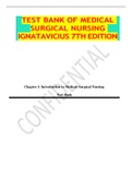 TEST BANK OF MEDICAL SURGICAL NURSING IGNATAVICIUS 7TH EDITION