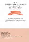 NCOI moduleopdracht overheid en omgeving - HR-Management - Evaluatierapport over beleid met burgerparticipatie - Geslaagd 2022 &lpar;8&rpar;